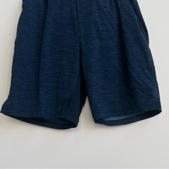 Lululemon T.H.E. Short Nulux Liner 9" Heather Allover Iron Blue True Navy Medium - Picture 7 of 15